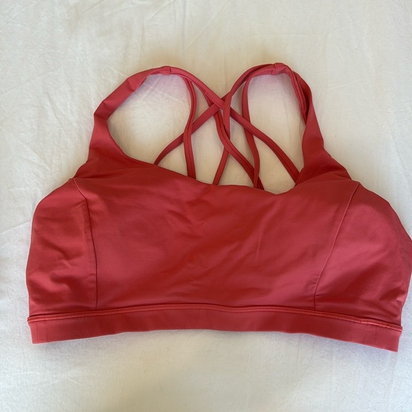 Lululemon Sports Bra- Pink - Picture 1 of 3